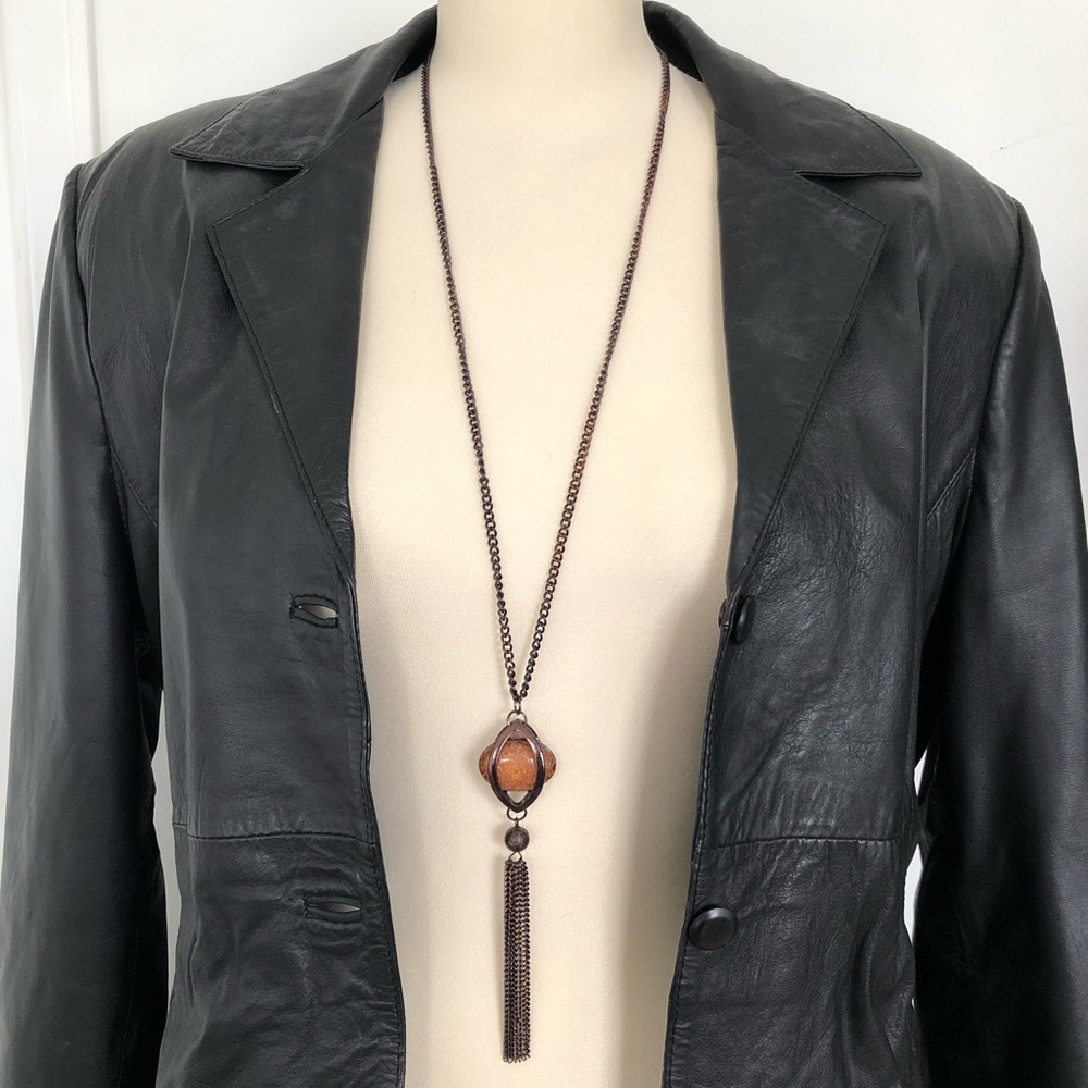 Long statement necklace
